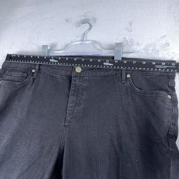 Loft Plus High Waist Skinny Jeans Stretch Slim Pockets Womens Black Size W42 - Picture 6 of 11